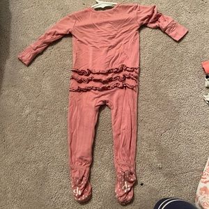 Posh Peanut 3-6 month mauve/pink onesie